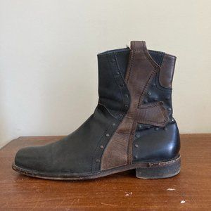 Mark Nason Side Zip Leather Boots - Mens Size 9